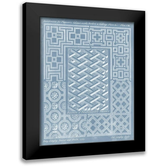 Langley 20x24 Black Modern Framed Museum Art Print Titled - Elements for Design IV