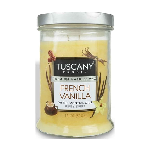 Tuscany Candle French Vanilla: Vanilla & Coffee Scented Candle, 18 oz