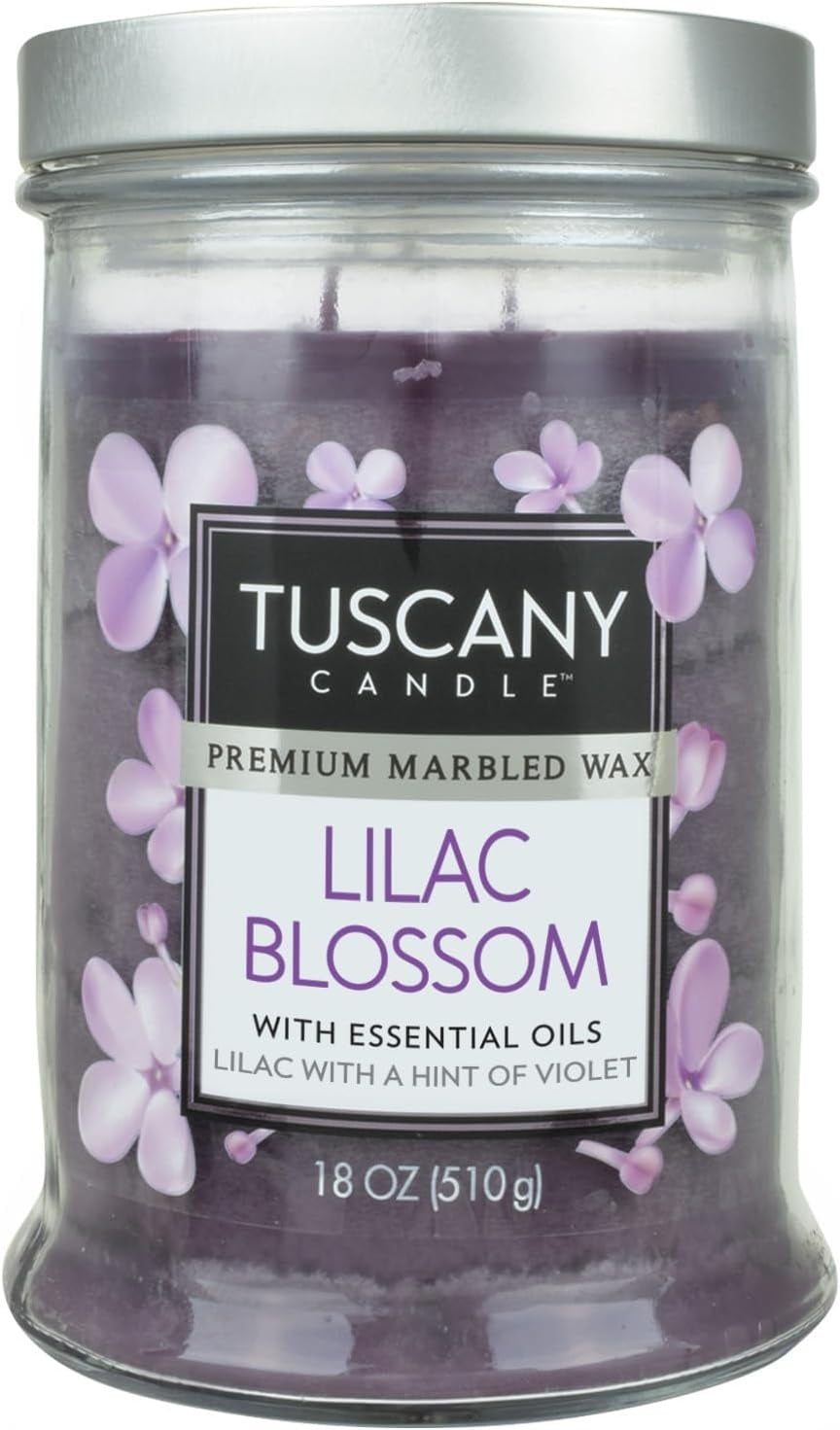 Lilac Blossom Long-Lasting Scented Jar Candle (18 oz)