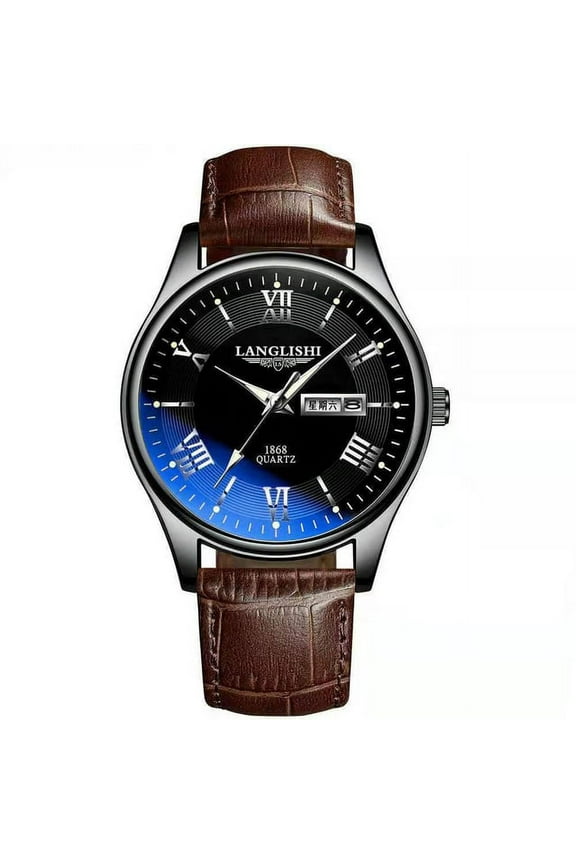 Watch 2021 Casual Fashion Man Watch Leather Top Brand Luxury Watches Waterproof Luminous Simple Quartz Wristwatch - Quartz Wristwatches