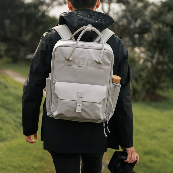 Langly Sierra Camera Backpack - Ash. Stylish, Durable, Water-Resistant Camera Bag