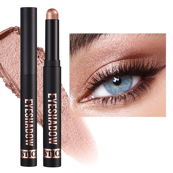 Langmanni Eye Shadow Stick B - Highlight Pen Eyeshadow Stick Pearlescent Eye Makeup Lying Silkworm Lazy People Not Easily Dizzy Earth Eyeshadow Stick, Back To School, Wedding Guest Makeup Organizers
