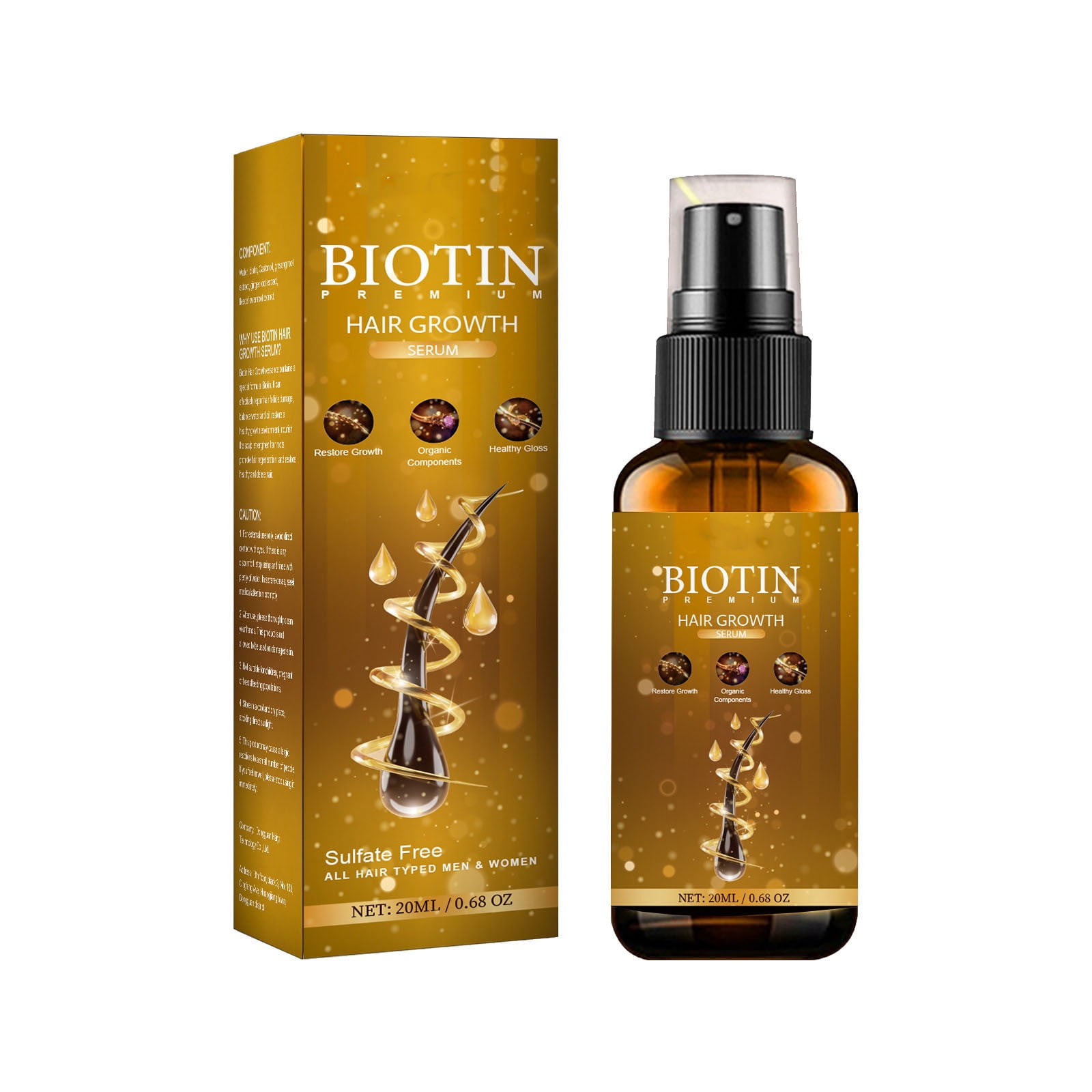 Langruiwanju Peluquería Price Off Promotions 20ml Biotin Hair Growth