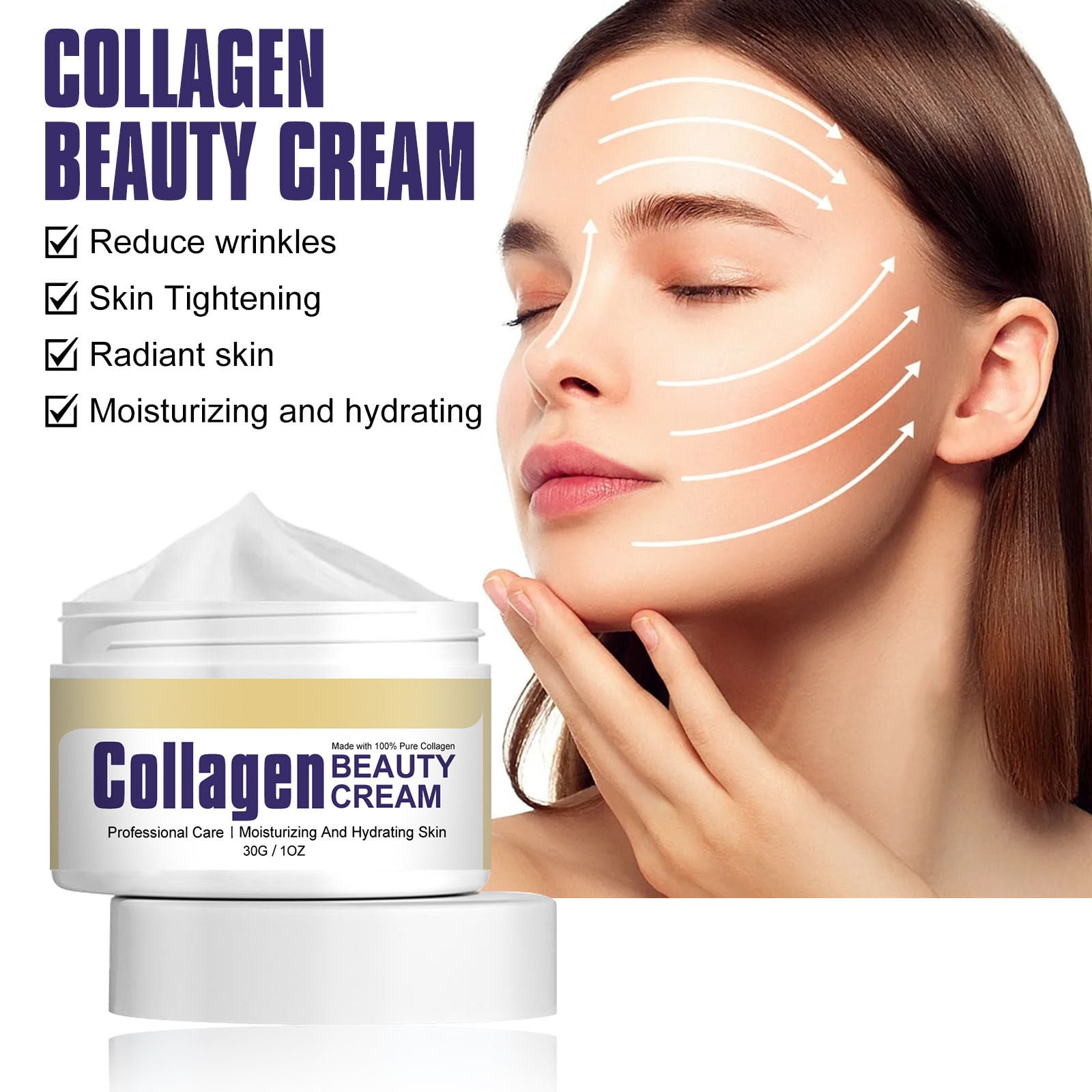 Langruiwanju Productos De Belleza Clearance! Collagen Face C Ream ...