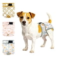 thumbnail image 1 of Langsprit Washable Female Dog Diapers (3 Pack) - No Leak Reusable Diapers for Doggy Female in Period - Highly Absorbent Dog Heat Panties with Adjustable Snaps, 1 of 9