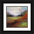 thumbnail image 1 of Langton, Bruce 26x26 Black Ornate Wood Framed with Double Matting Museum Art Print Titled - Cascade Valley 2, 1 of 4