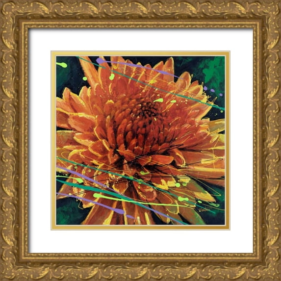 Langton, Bruce 26x26 Gold Ornate Wood Framed with Double Matting Museum Art Print Titled - Mum in Motion