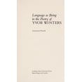 thumbnail image 1 of Pre-Owned Language As Being in the Poetry of Yvor Winters 9780807105856, 1 of 1