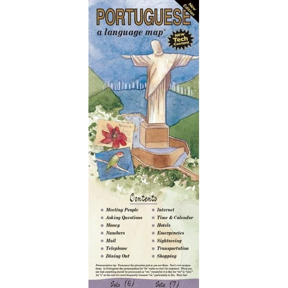 Language Map Portuguese a Language Map: Quick Reference Phrase Guide for Beginning and Advanced Use. Words and Phrases in English, Po, (Paperback)