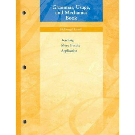 Pre-Owned Language Network: Grammar, Usage, and Mechanics Book Grade 6 (Paperback) 0618153683 9780618153688