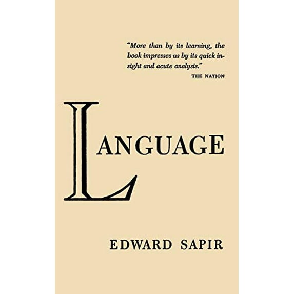 Pre-Owned Language by Edward Sapir (Paperback) 4871875296 9784871875295