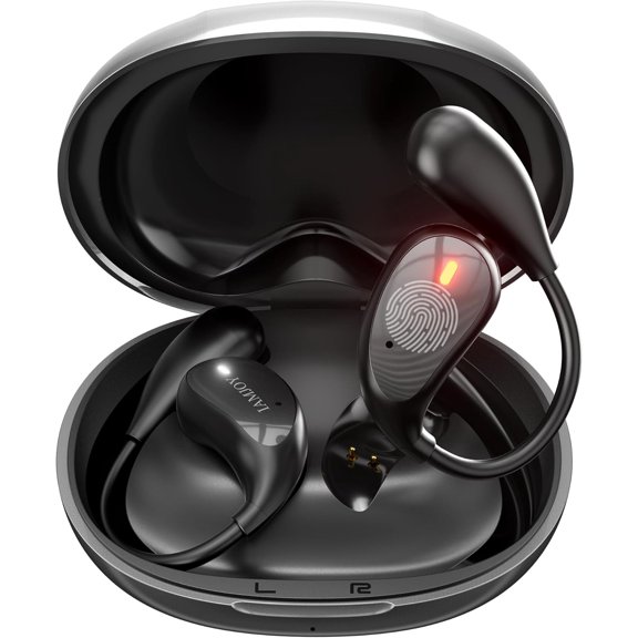 Language Translation Earbuds, 163 Two Way AI Translator Earbuds Language Translator OWS Earbuds Real Time 3-in-1 Online Translator Device with APP Fit iOS Android for Travel Business Learning