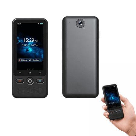 Language Translator Device 138 Languages Voice Translation, Offline Translation, Simultaneous Interpretation, Photo Translate, Voice Recording, Video Recording, Unit Conversion,