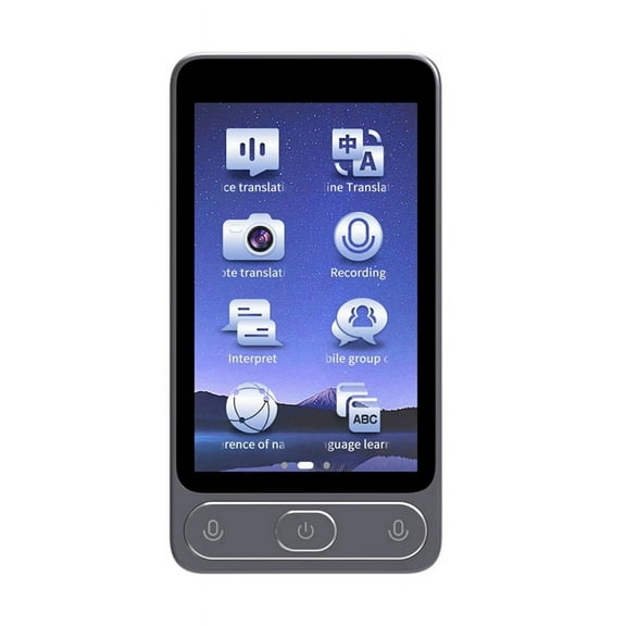 Language Translator Device 142 Languages Voice Translating Offline Translation Simultaneous Interpretation Text /Photo,1 * Language Translator Device 1 * USB Cable 1 * English instruction manual,Gray