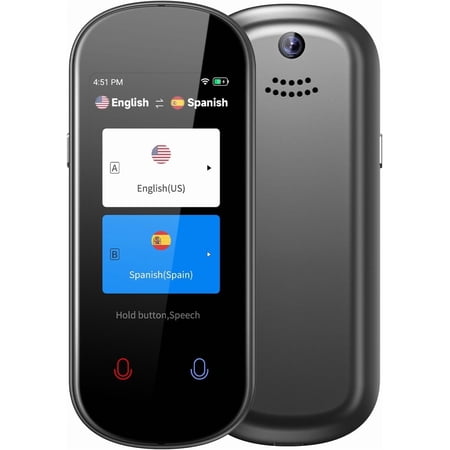 Language Translator Device, 150 Language Real-Time Voice Translator Upgraded ChatGpt AI Translator Voice/Text/Photo Offline Translator Portable Two-Way Translation for Travel Business Learning