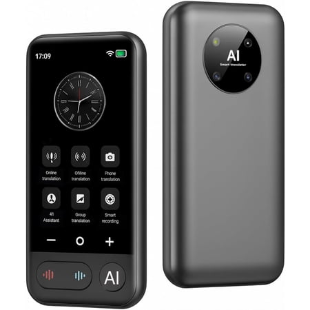 Language Translator Device AI Premium 2026 | 150 Languages | Online & Offline Voice + Photo Translation | 0.5s Ultra-Fast Accuracy | 4" HD Touchscreen | Smart Recording | Travel & Business Translator