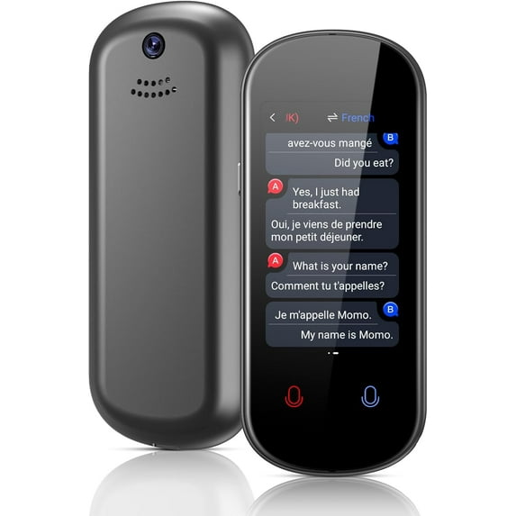 Language Translator Device , Portable AI Translator with 139 Languages Support ChatGPT Offline Voice Photo Audio Translation, High Accuracy Translator Device for Travel Business Learning