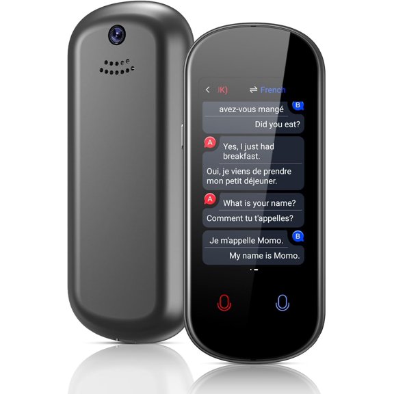 Language Translator Device , Portable AI Translator with 139 Languages Support ChatGPT Offline Voice Photo Audio Translation, High Accuracy Translator Device for Travel Business Learning