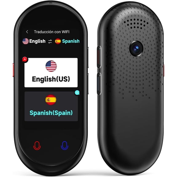 Language Translator Device, Portable Translator No WiFi Needed, Offline Voice Photo Translation, 150 Languages Supported, High Accuracy VORMOR Translator for Travel Business Learning (Black)