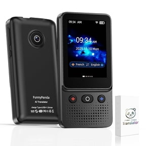 FunnyPanda Language Translator Device,Voice/Text Bidirection Word Translator,138 Languages Online/Offline Translator For Business And Learning