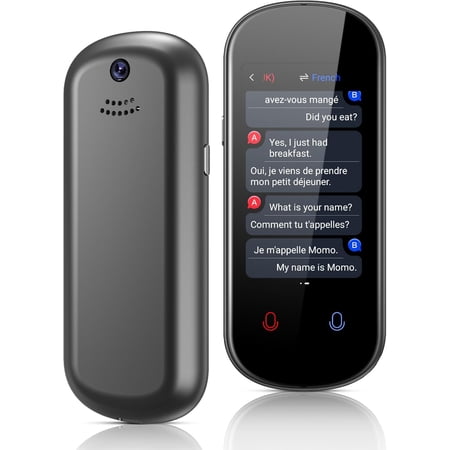 Language Translator Device No WiFi Needed 150+ Languages Voice Translator Device Two-Way Real Time Instant Translation Device Support Offline/Recording/Photo Translation for Travel Business Gift