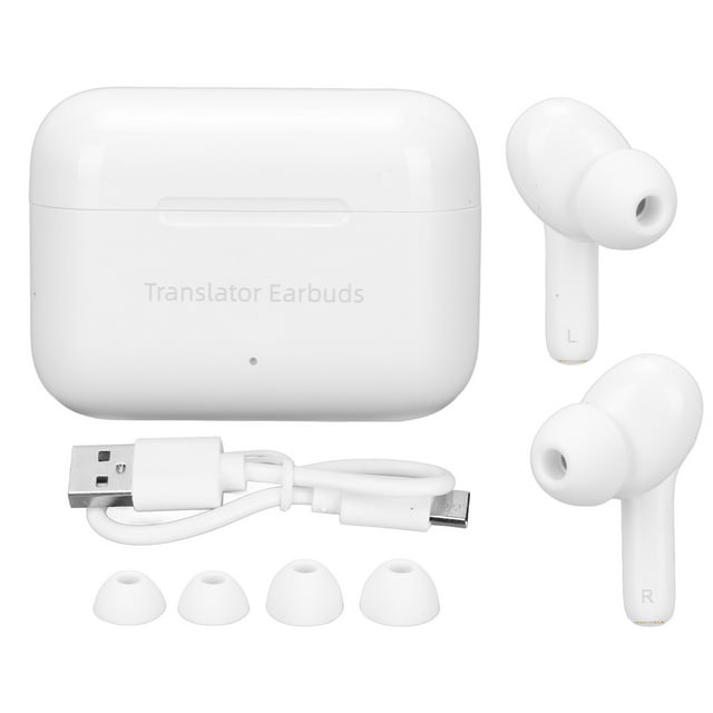 Language translator earbuds 127 languages high accuracy dual mic noise