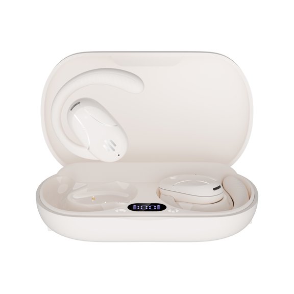 Language Translator Earbuds 3-in-1 AI Translation Earbuds Real Time Supports 144 Languages Two Way Online Bluetooth Instant Voice Translation headphones with APP for Business Travel Learning (White)