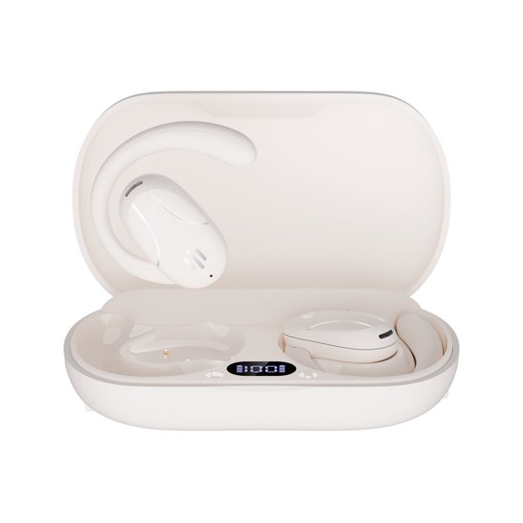 Language Translator Earbuds 3-in-1 AI Translation Earbuds Real Time Supports 144 Languages Two Way Online Bluetooth Instant Voice Translation headphones with APP for Business Travel Learning (White)