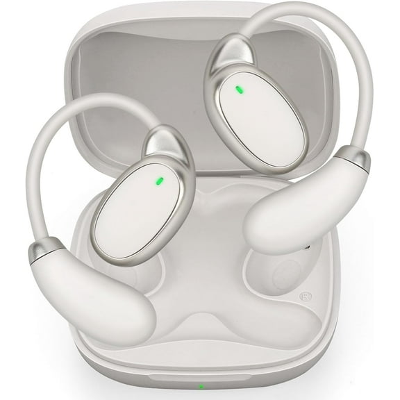 Language Translator Earbuds Offer Two Way Real-time Translation in 138 Languages, with Bluetooth and an APP Provide Online Instant Voice Translation for Travel Business and Learning White