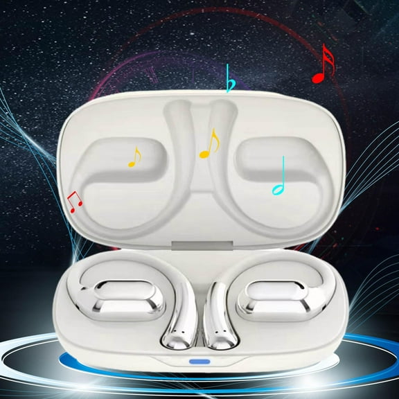 Language Translator Earbuds, Portable Y113 Translator Headphones Supports Calls, Music, 84 Languages Online Translation, 5 Translation Modes, Bluetooth Headphones with Charging Case Speakers(White)