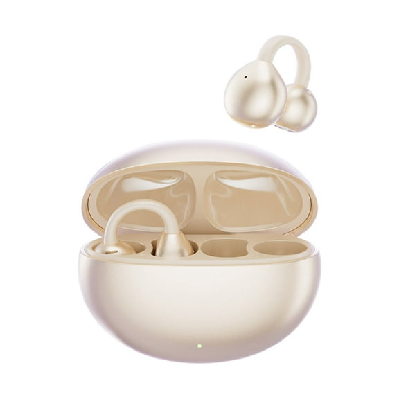 Language Translator Earbuds, Real Time Online Translation Supports 137 Languages Two-Way Voice Language Translator with Bluetooth and APP Fit for iOS & Android(Beige)