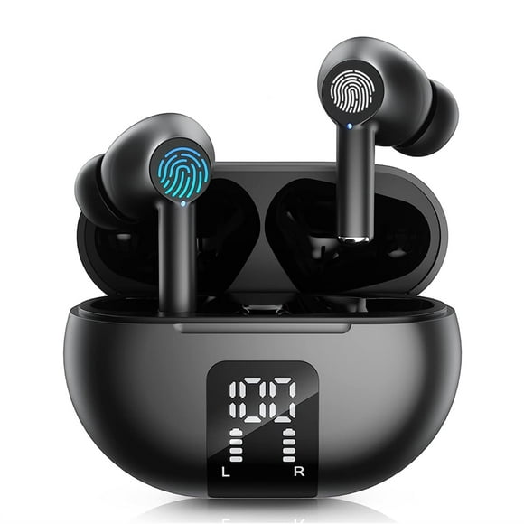 Language Translator Earbuds Support 140+ Languages Two-Way Translator Device, Wireless Bluetooth Earbuds with LED Power Display, Voice Translation for Travel Business Learning Gaming Sports