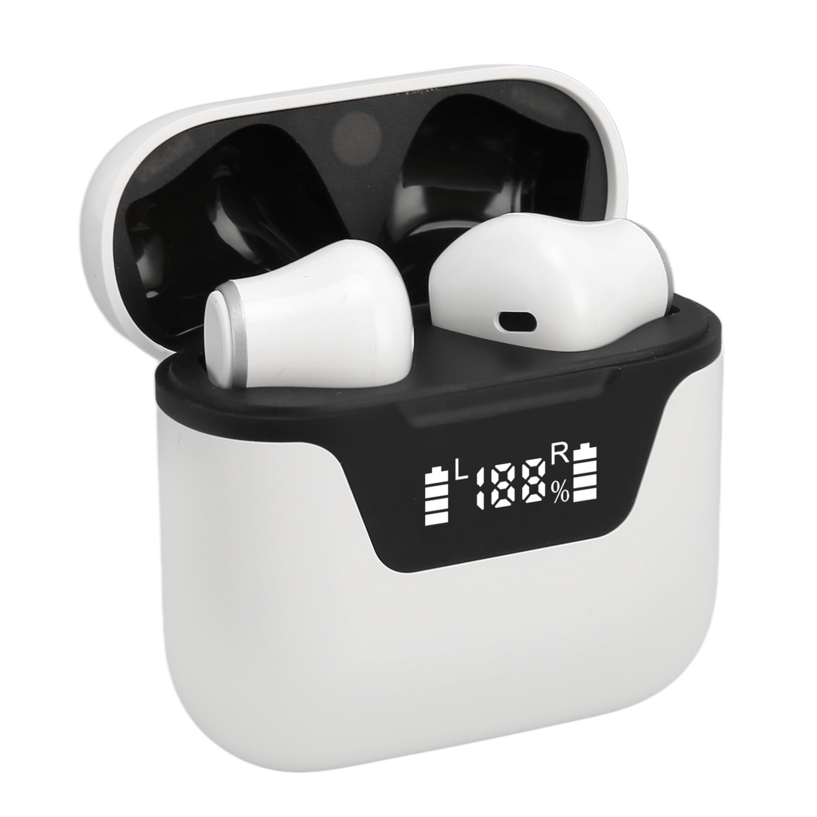 Ccdes Wireless Language Translator Earbuds with Charging Case, White, 1lbs, 3 in