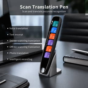 Language Translator Pen, 142 Languages Two-Way Translation Pen, OCR Pen Scanner, Text to Speech Reading Pen for Dyslexia, Text Extract Reader Pen, Portable Traductor Pen