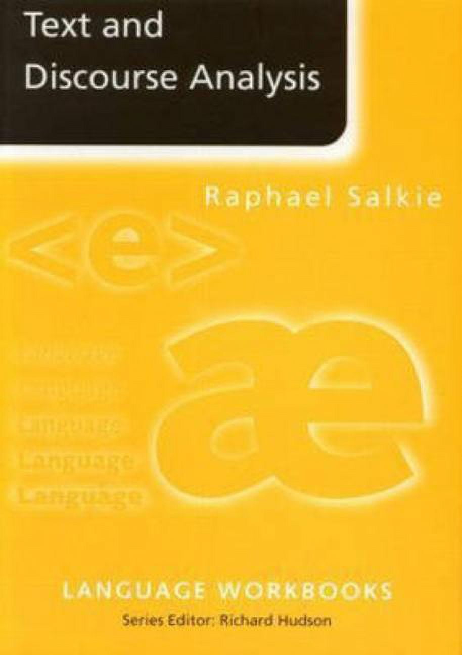 Language Workbooks Text and Discourse Analysis, (Paperback) - Walmart ...