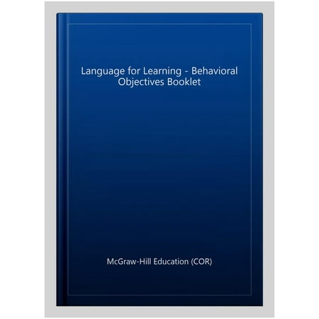 Pre-Owned Language for Learning - Behavioral Objectives Booklet (Spiral-Bound)