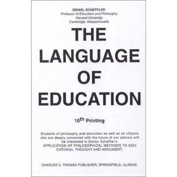 Pre-Owned Language of Education (Hardcover) 0398016569 9780398016562