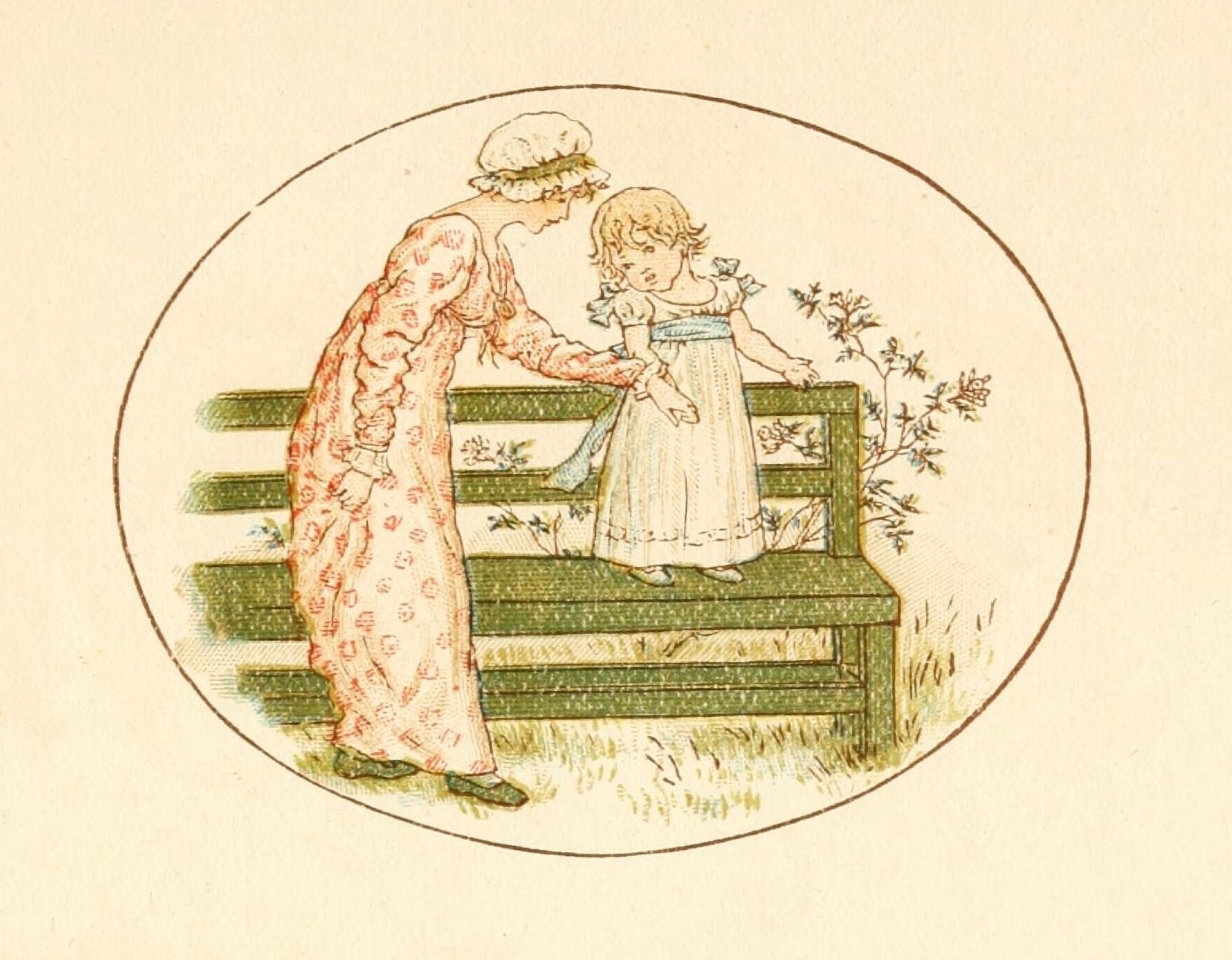 Language of Flowers 1884 Get down Canvas Art - Kate Greenaway (24 x 36)