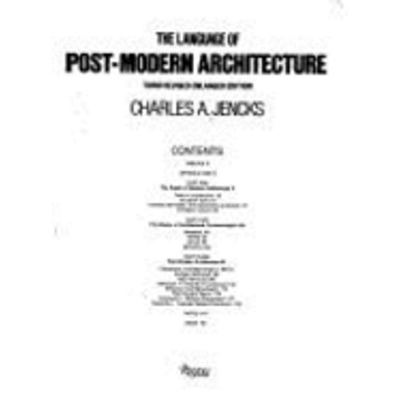 Language of Post-Modern Architecture 4 (Paperback) by Charles Jencks