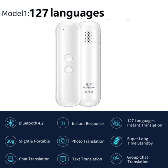 Languages AI Voice Translator App Bluetooth Real Time Instant Photo/Text/Tele-networking Dialogue Translations For Travel