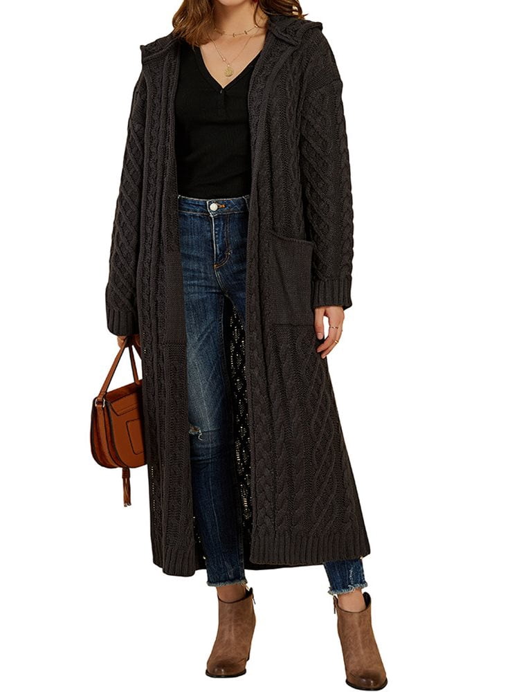 Trendy Long Open Front Cardigan Sweater main image 0