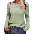 thumbnail image 1 of Langwyqu Fashion Women Autumn Winter Long Sleeve Knit Sweater Female Pullovers, 1 of 4