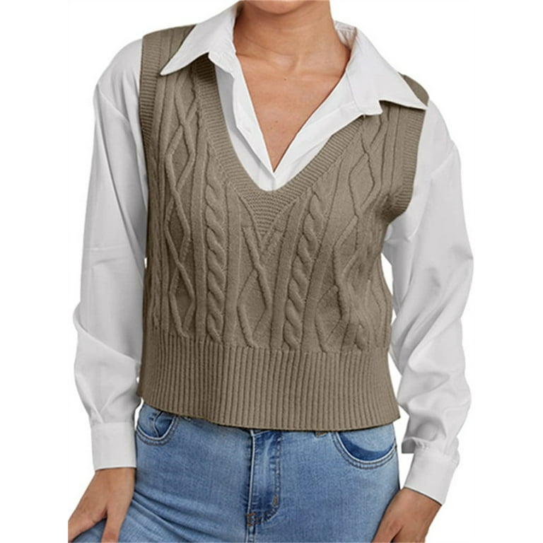 Sleeveless winter sweater on sale