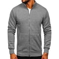 thumbnail image 1 of Langwyqu Spring Fall Men Long Sleeve Zipper Cardigan Hoodies With Pocket, 1 of 5