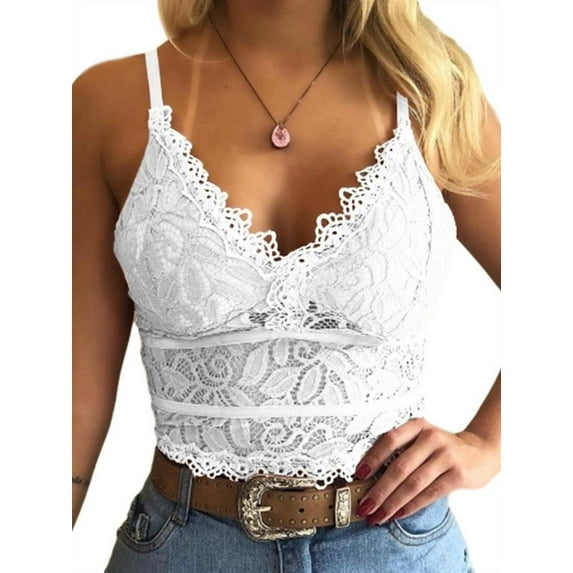 SySea Summer Lace Stitching Women V-Neck Tank Tops Camisole
