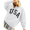 thumbnail image 1 of Langwyqu Women's Oversized Batwing Long Sleeve Sweatshirts Pullover Tops, 1 of 5