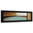 thumbnail image 1 of Lanie Loreth 24x11 Black Modern Wood Framed Wall Art Titled - Golden Insight Panel II, 1 of 6