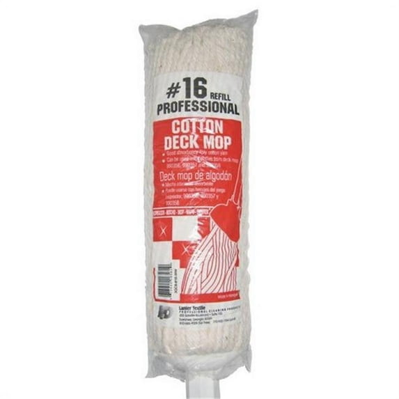 Lanier #16 Deck Mop Refill 4-Ply Cotton