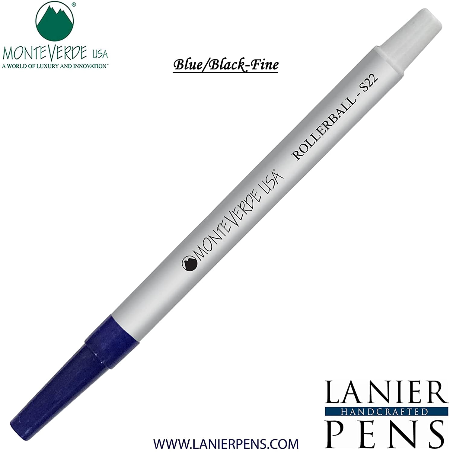 12 Pack - Monteverde Rollerball S22 Paste Ink Refill Compatible With...