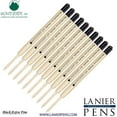 thumbnail image 1 of Lanier Combo Pack - 10 Pack - Monteverde Soft Roll Extra Fine Ballpoint P11 Paste Ink Refill Compatible with most Parker Style Ballpoint Pens - Black (Extra Fine Tip 0.5mm), 1 of 3